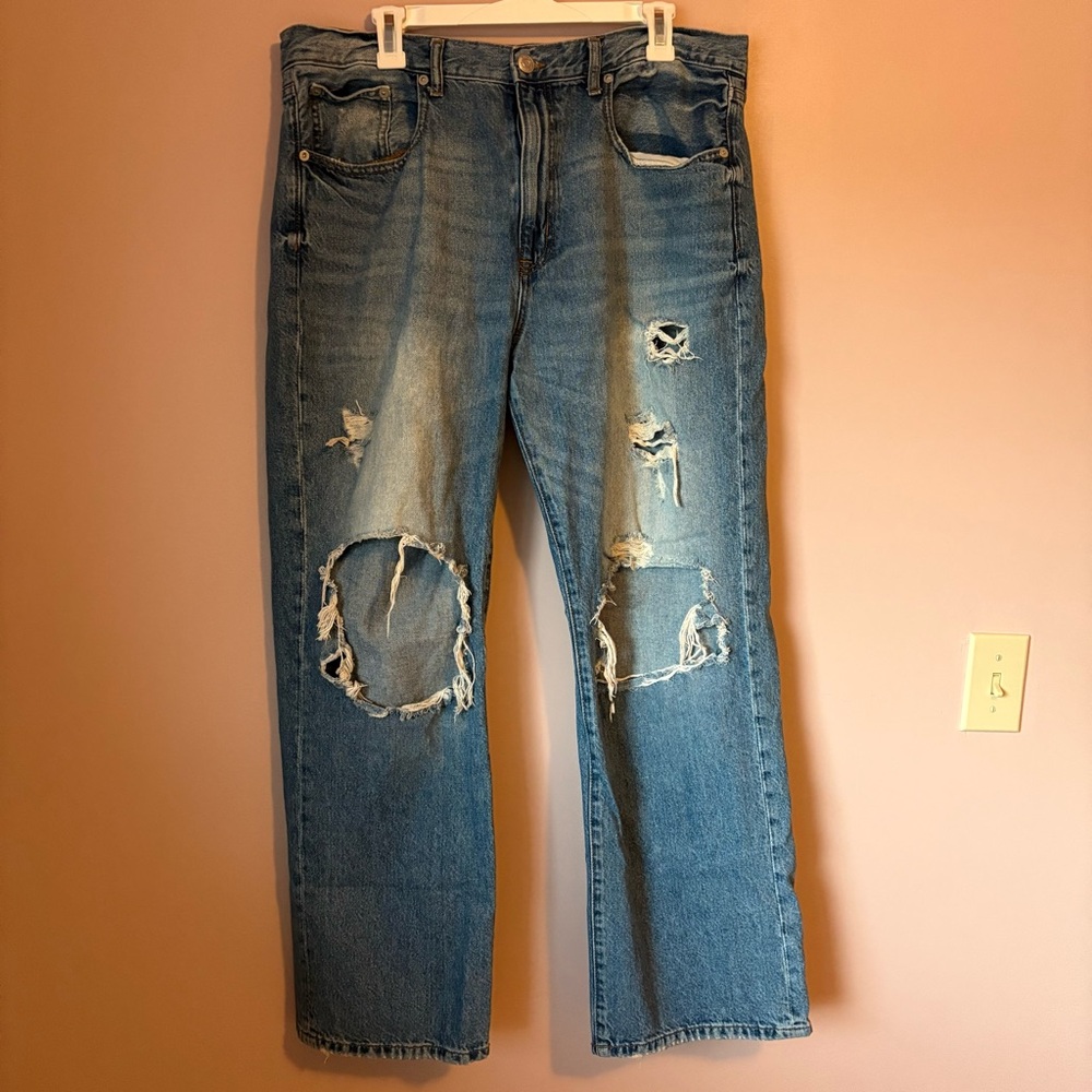 Aeropostale Blue Distressed Women Jeans